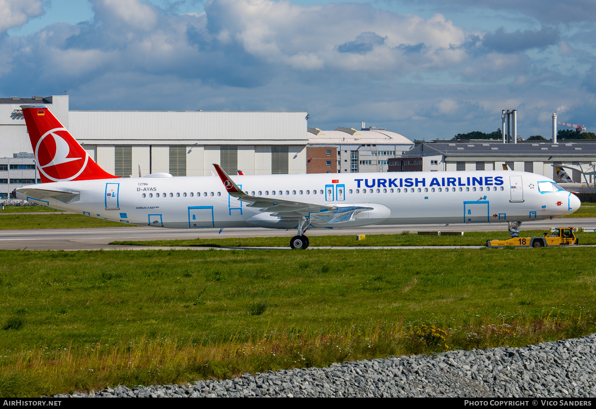 Aircraft Photo of D-AYAS | Airbus A321-271NX | Turkish Airlines | AirHistory.net #851742