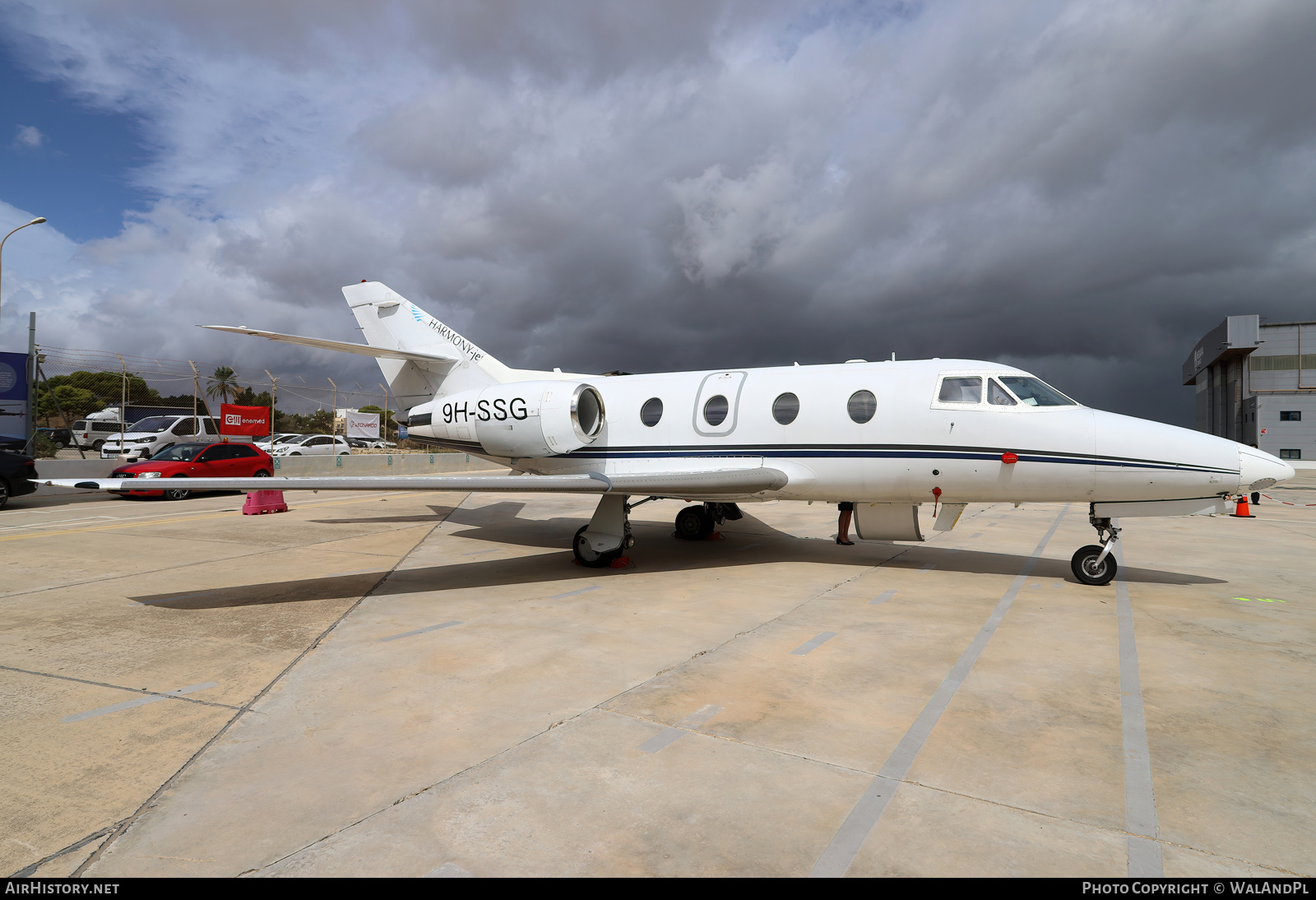 Aircraft Photo of 9H-SSG | Dassault Falcon 100 | Harmony Jets | AirHistory.net #851977