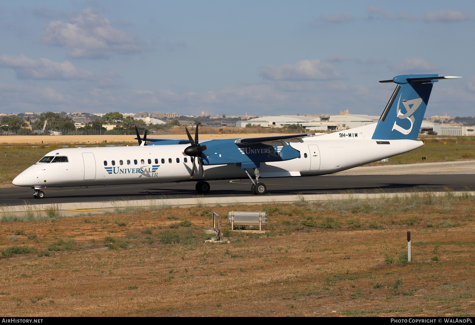 Aircraft Photo of 9H-MIM | Bombardier DHC-8-402 Dash 8 | Universal Air | AirHistory.net #851988