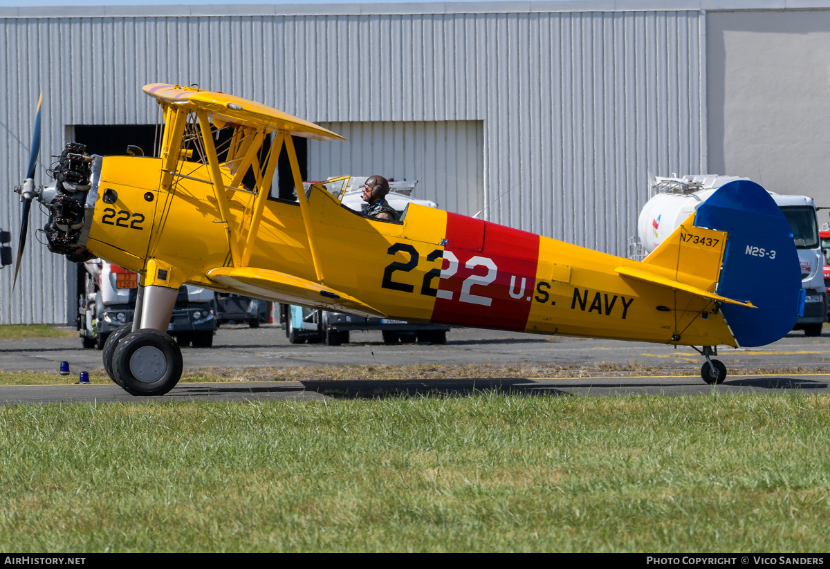 Aircraft Photo of N73437 / 222 | Boeing B75N1 Stearman | USA - Navy | AirHistory.net #852050