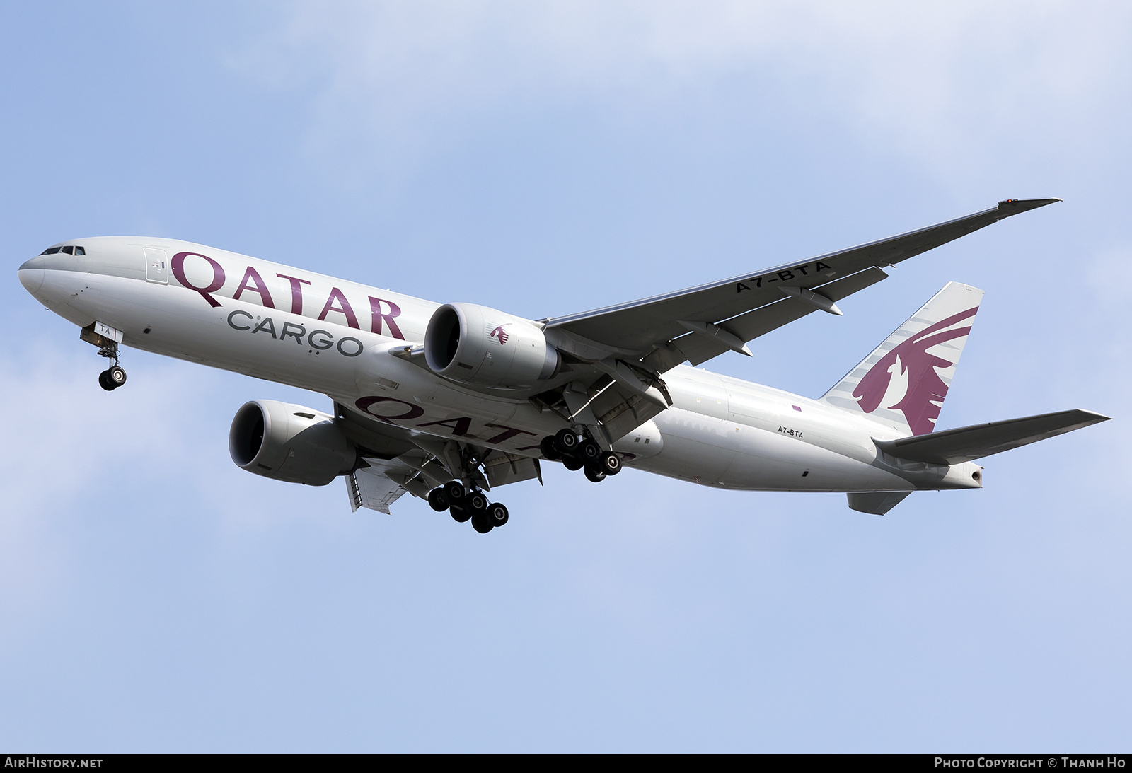 Aircraft Photo of A7-BTA | Boeing 777-F | Qatar Airways Cargo | AirHistory.net #852111