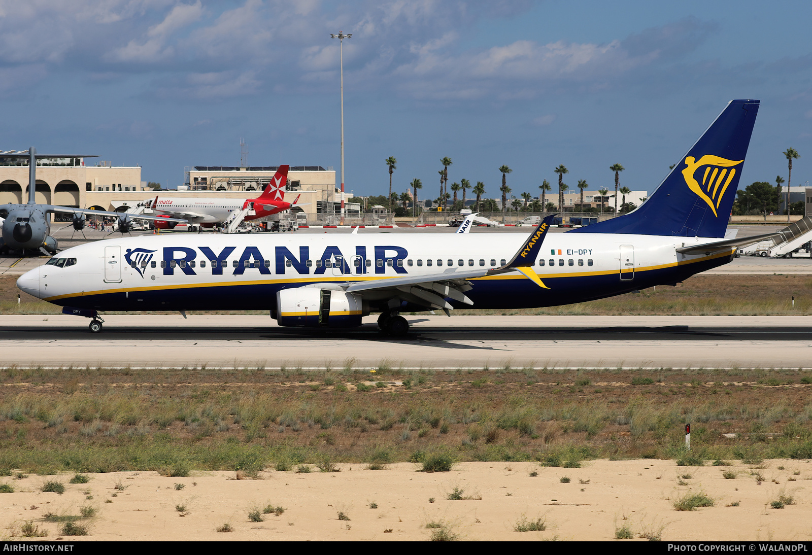 Aircraft Photo of EI-DPY | Boeing 737-8AS | Ryanair | AirHistory.net #852197