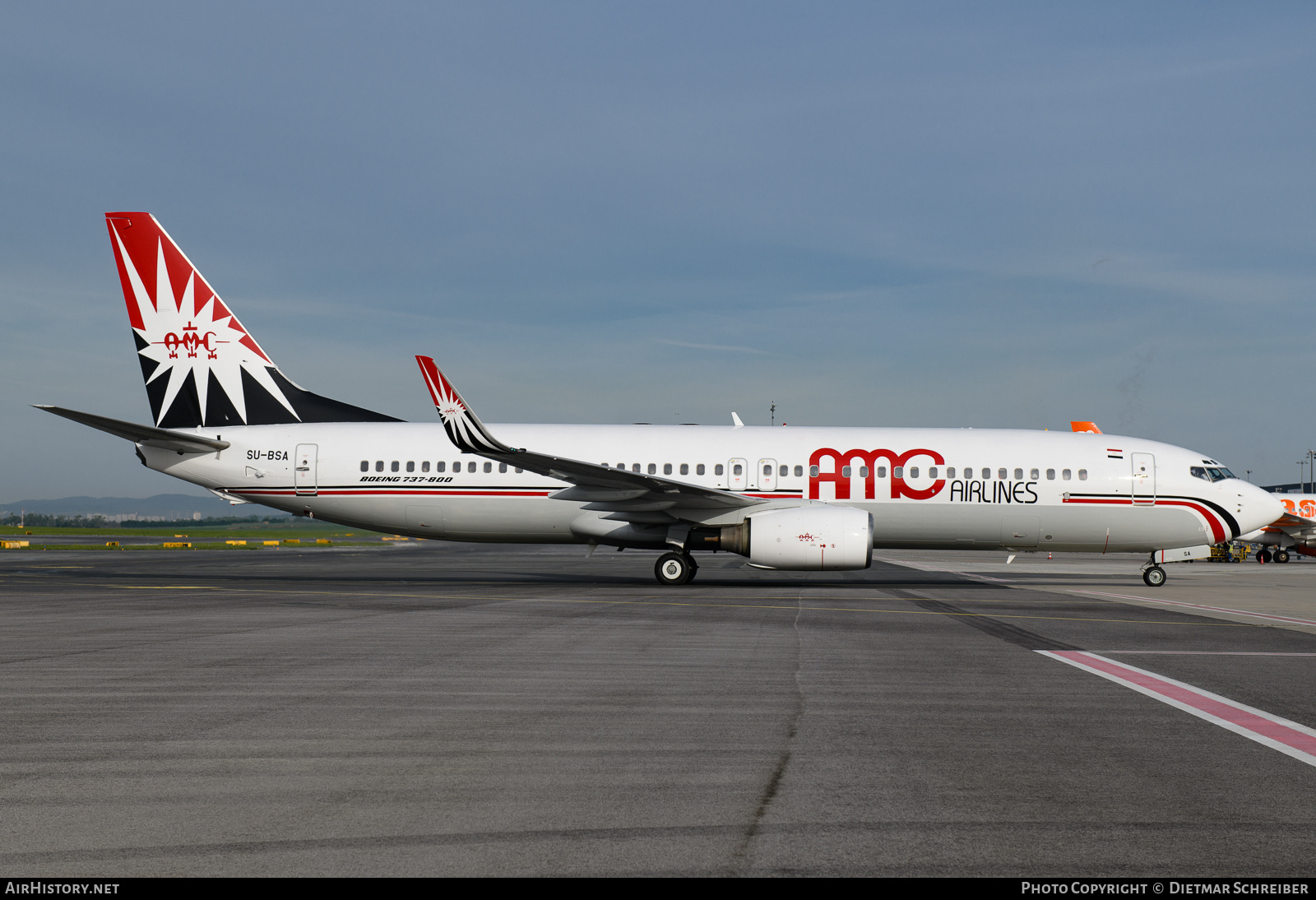 Aircraft Photo of SU-BSA | Boeing 737-86Q | AMC Airlines | AirHistory.net #852225