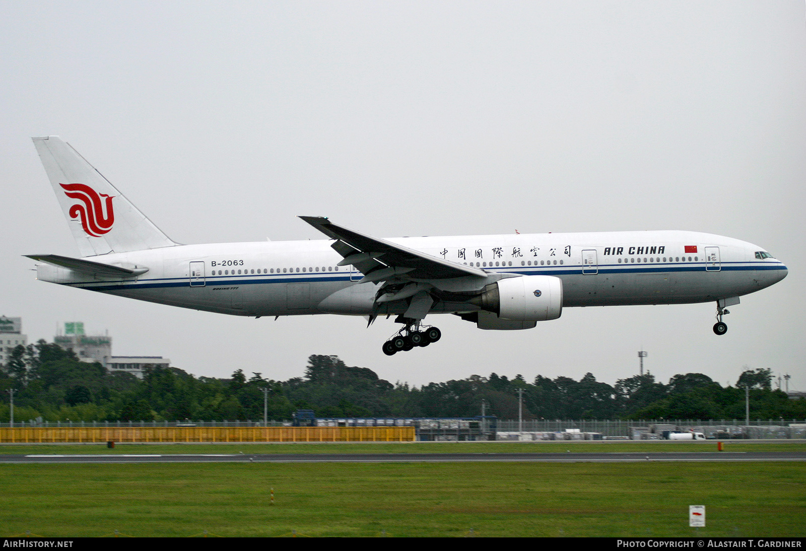 Aircraft Photo of B-2063 | Boeing 777-2J6 | Air China | AirHistory.net #852227