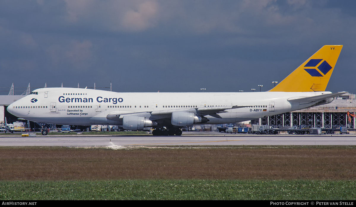 Aircraft Photo of D-ABYY | Boeing 747-230BM(SF) | German Cargo | AirHistory.net #852241