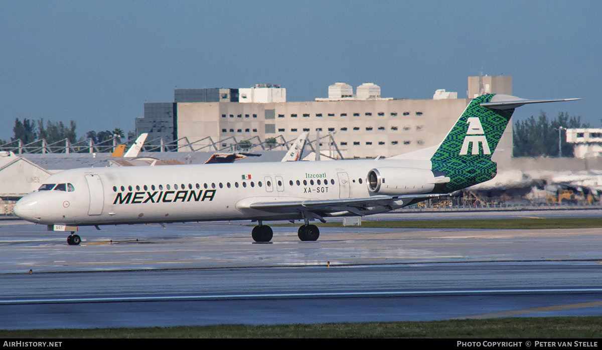 Aircraft Photo of XA-SGT | Fokker 100 (F28-0100) | Mexicana | AirHistory.net #852253