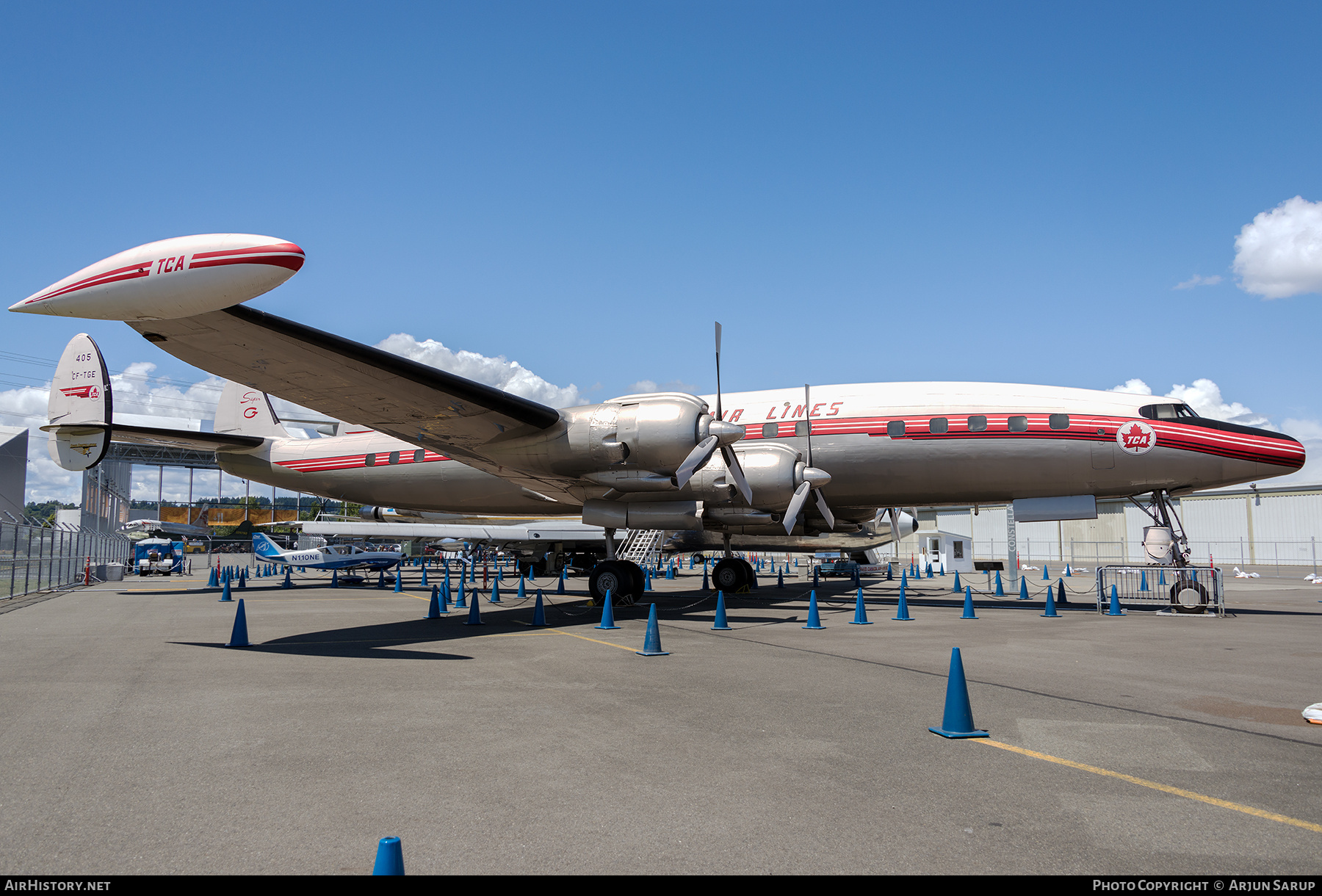 Aircraft Photo of CF-TGE | Lockheed L-1049G Super Constellation | Trans-Canada Air Lines - TCA | AirHistory.net #852274
