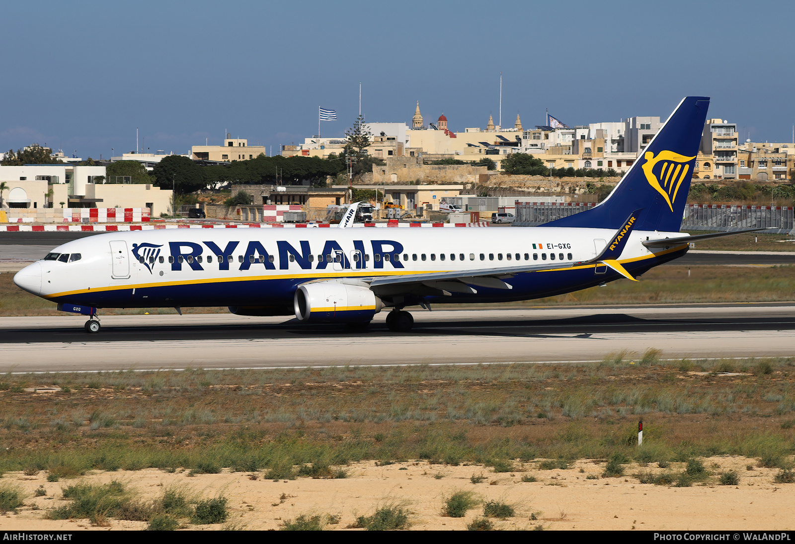 Aircraft Photo of EI-GXG | Boeing 737-800 | Ryanair | AirHistory.net #852285