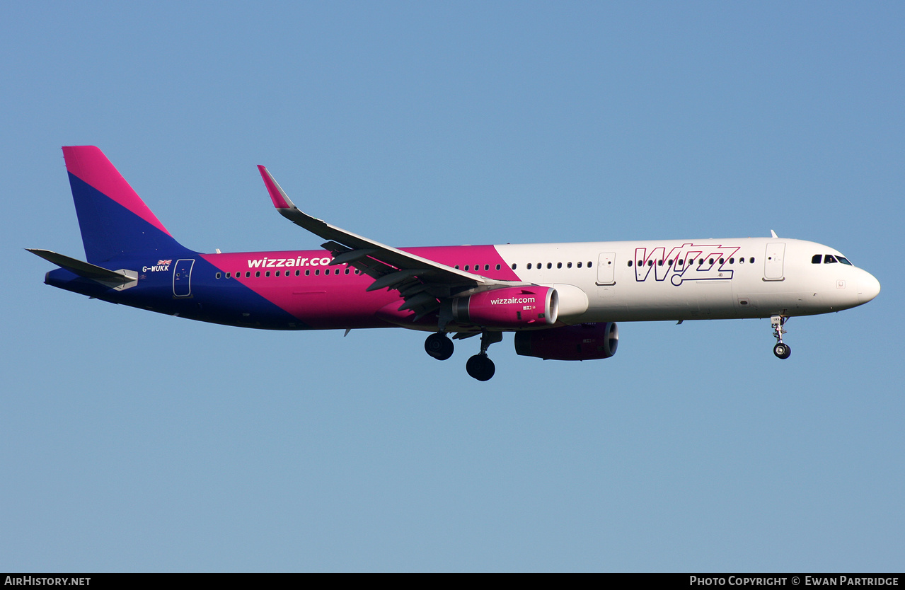 Aircraft Photo of G-WUKK | Airbus A321-231 | Wizz Air | AirHistory.net #852286