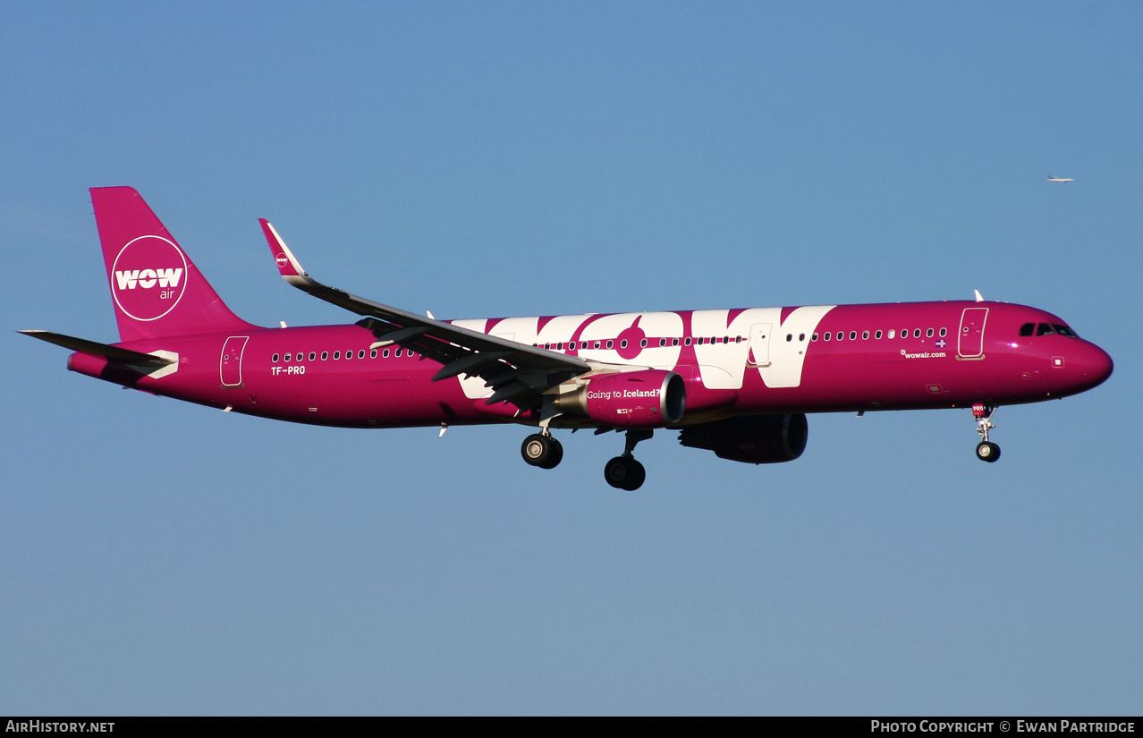 Aircraft Photo of TF-PRO | Airbus A321-211 | WOW Air | AirHistory.net #852290