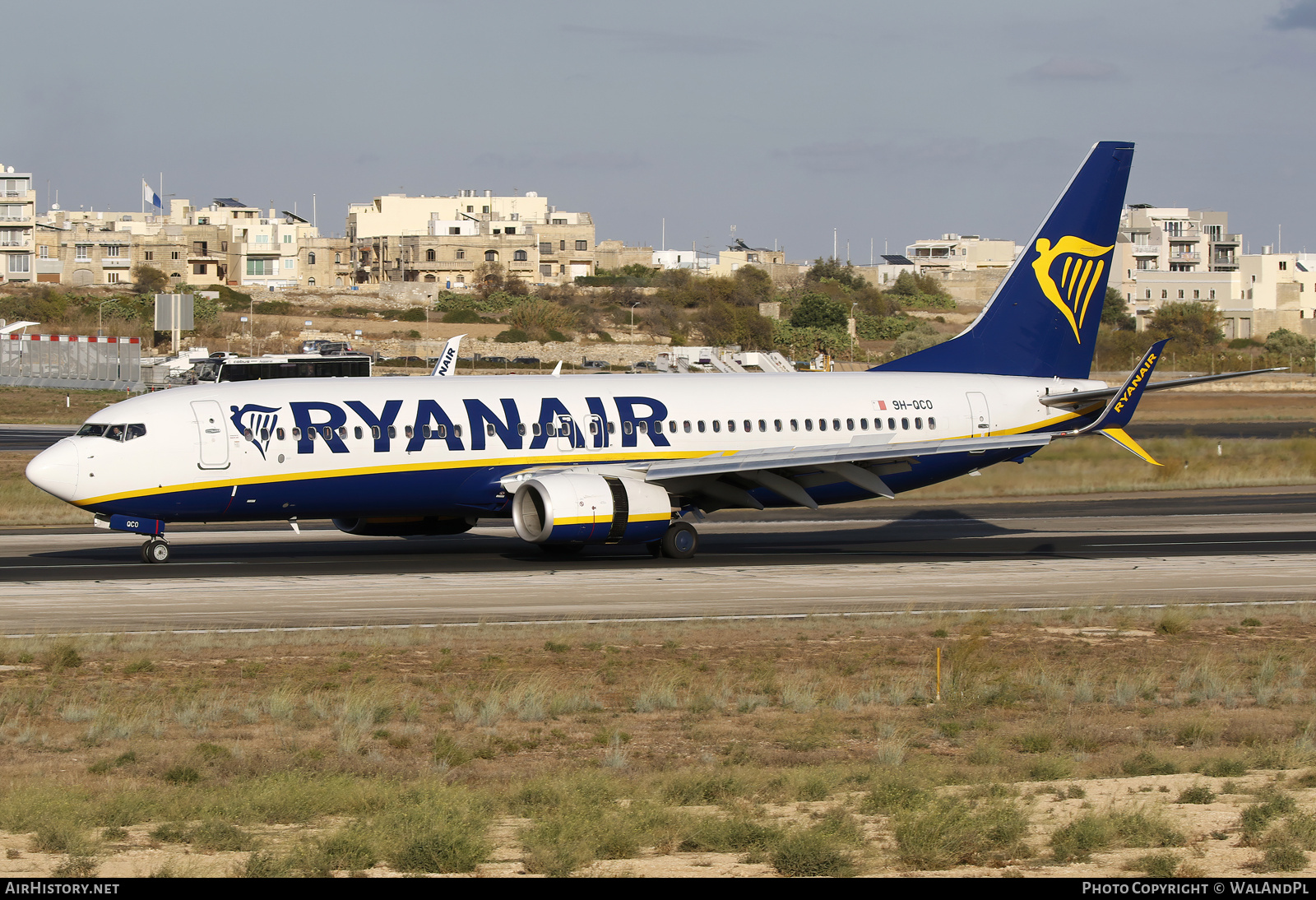 Aircraft Photo of 9H-QCO | Boeing 737-8AS | Ryanair | AirHistory.net #852292
