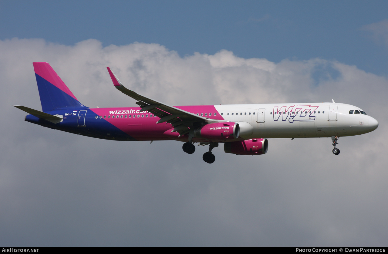 Aircraft Photo of HA-LTG | Airbus A321-231 | Wizz Air | AirHistory.net #852296