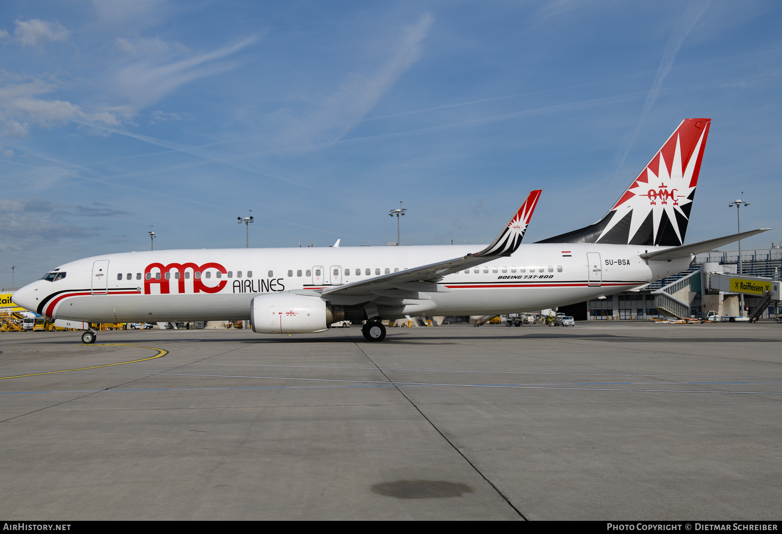 Aircraft Photo of SU-BSA | Boeing 737-86Q | AMC Airlines | AirHistory.net #852318