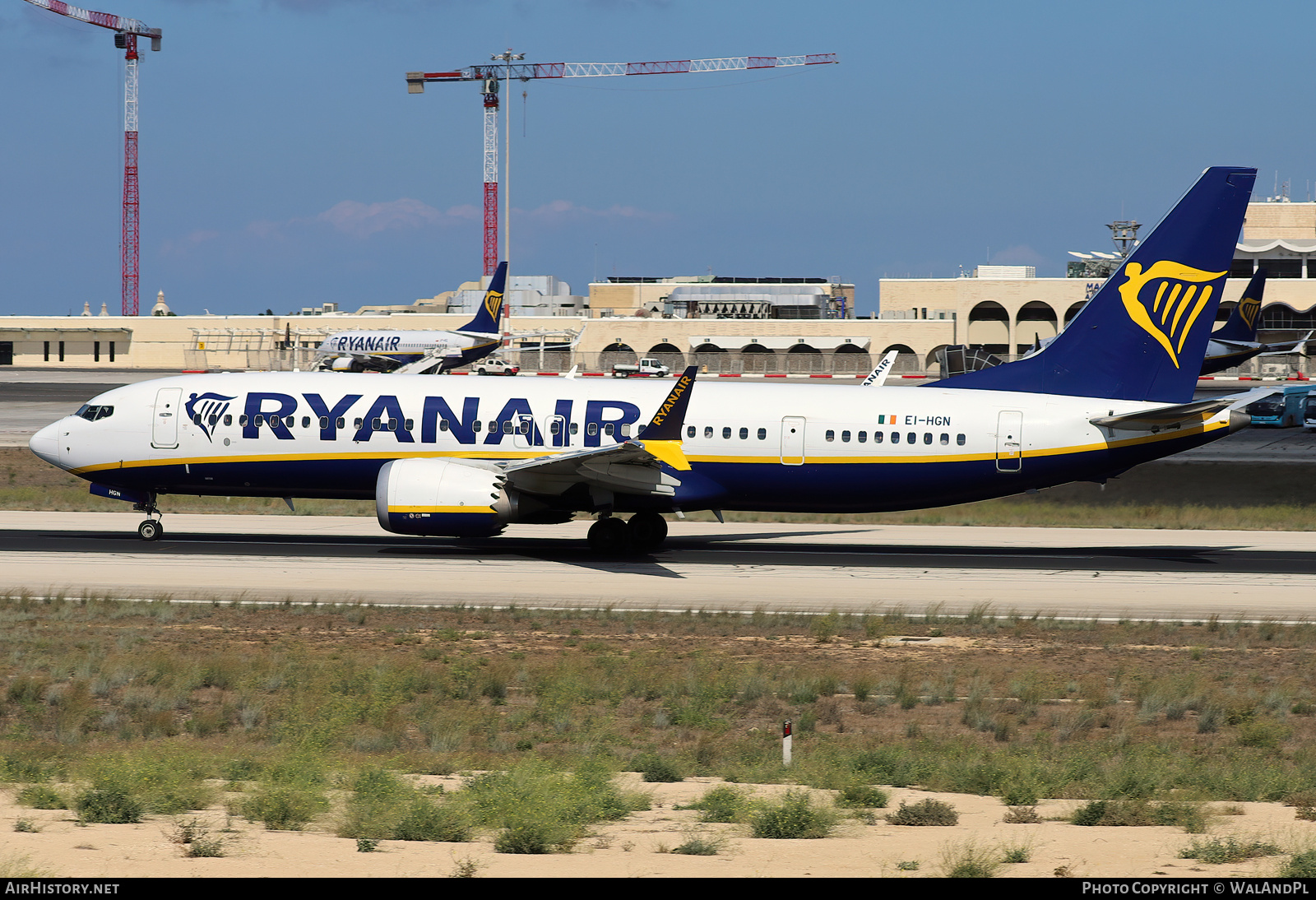 Aircraft Photo of EI-HGN | Boeing 737-8200 Max 200 | Ryanair | AirHistory.net #852326