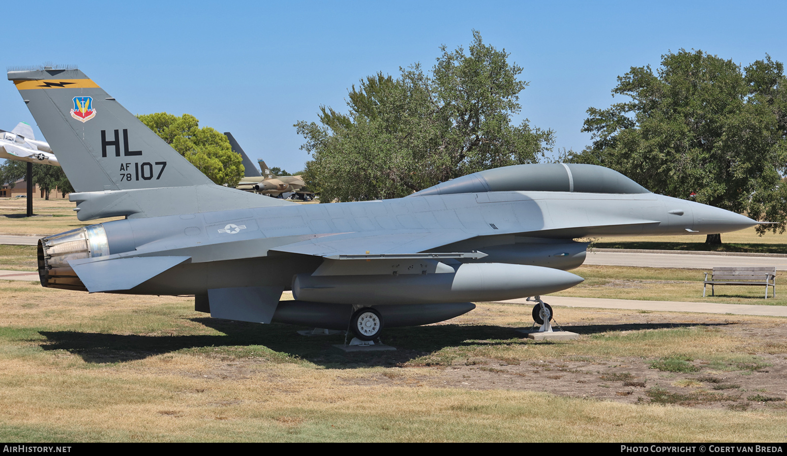 Aircraft Photo of 78-0107 | General Dynamics F-16B Fighting Falcon | USA - Air Force | AirHistory.net #852419