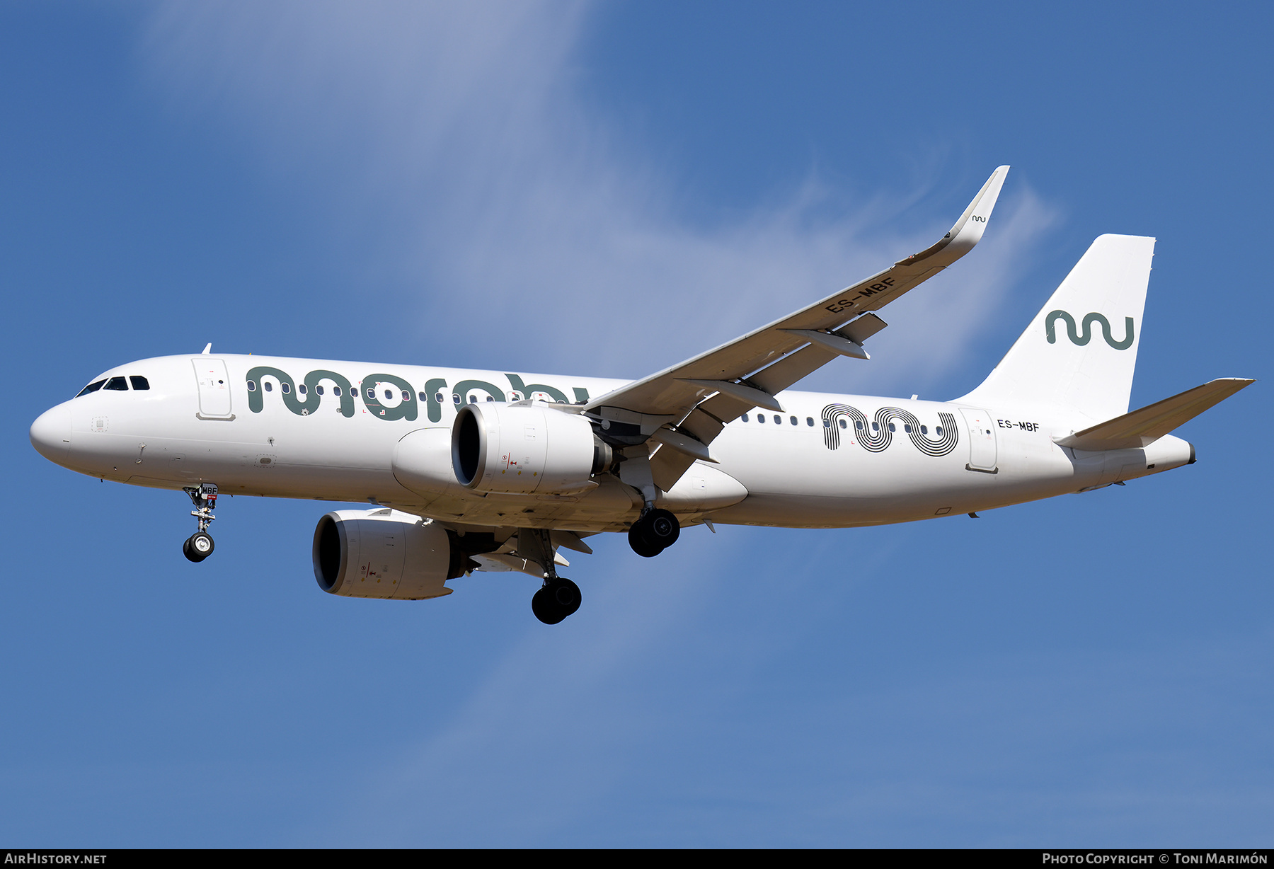 Aircraft Photo of ES-MBF | Airbus A320-271N | Marabu Airlines | AirHistory.net #852477