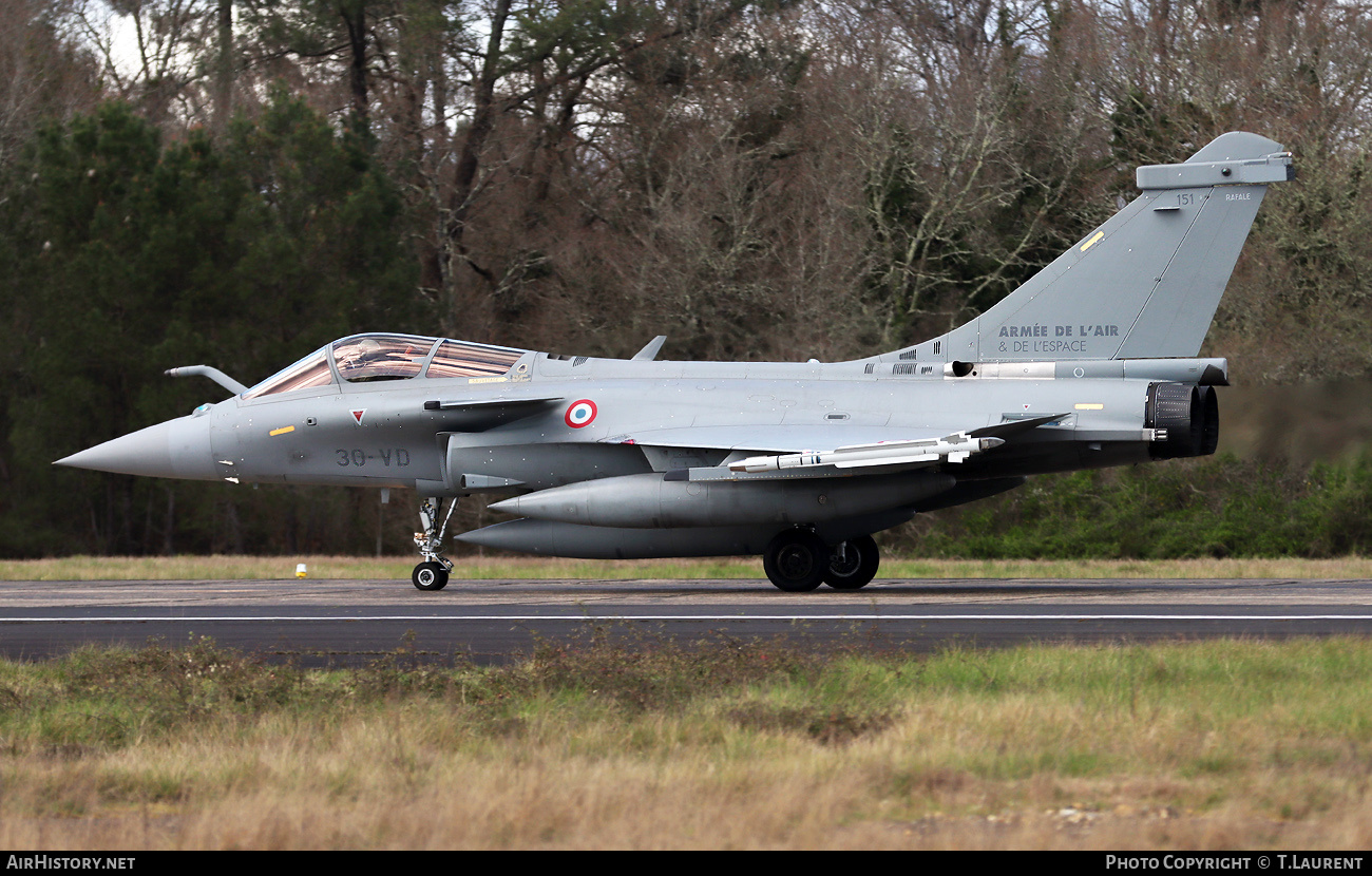 Aircraft Photo of 151 | Dassault Rafale C | France - Air Force | AirHistory.net #852617