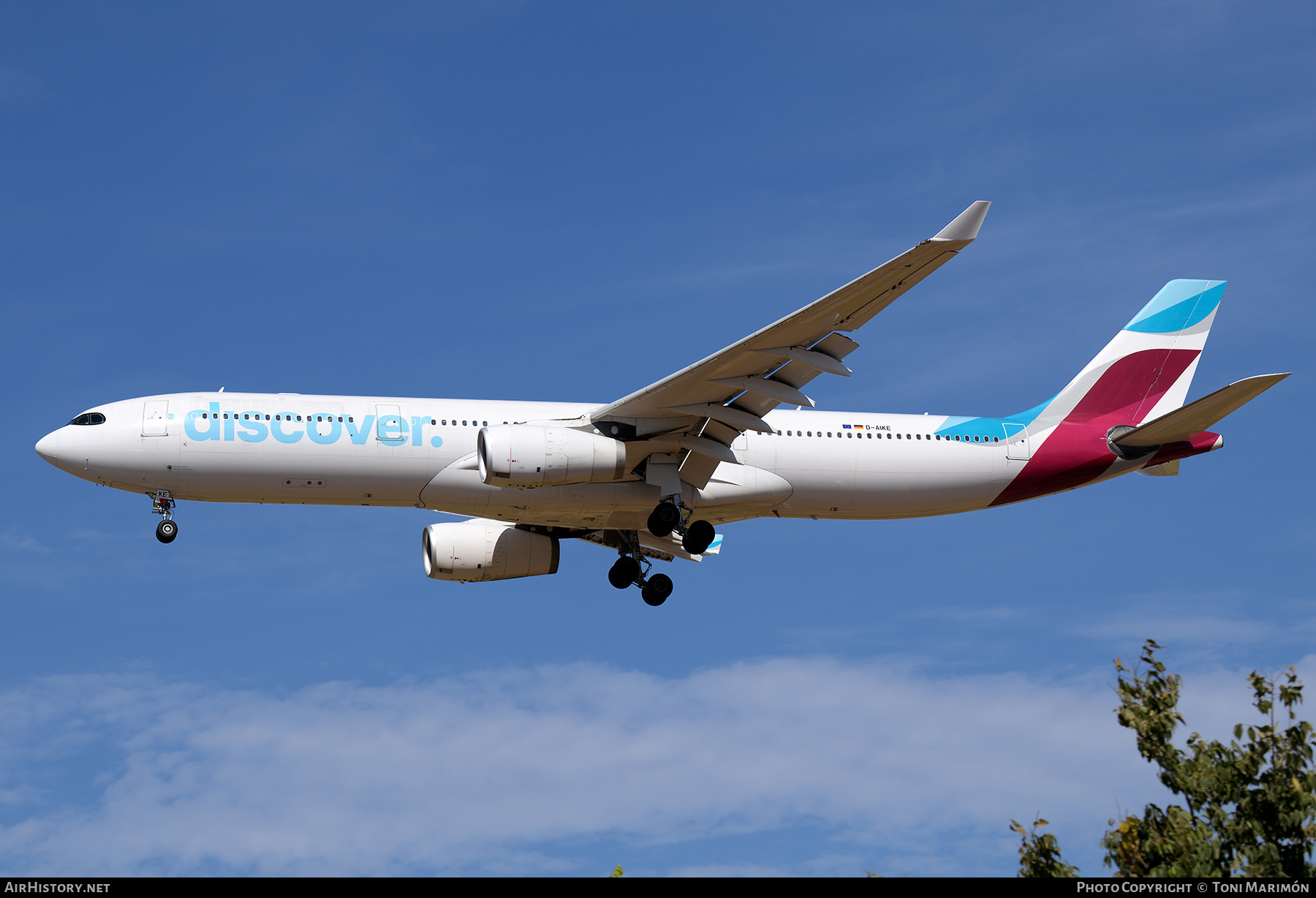 Aircraft Photo of D-AIKE | Airbus A330-343 | Discover Airlines | AirHistory.net #852629