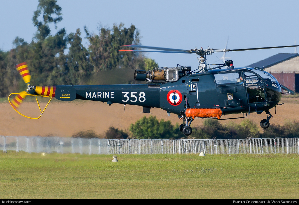 Aircraft Photo of F-AYHT / 358 | Aerospatiale SA-316B Alouette III | France - Navy | AirHistory.net #852659