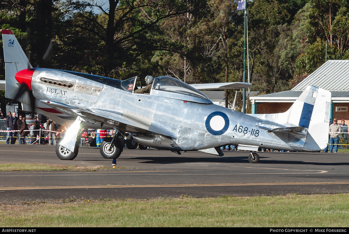 Aircraft Photo of VH-AGJ / A68-118 | Commonwealth CA-18 Mustang 21 (P-51D) | Australia - Air Force | AirHistory.net #852673