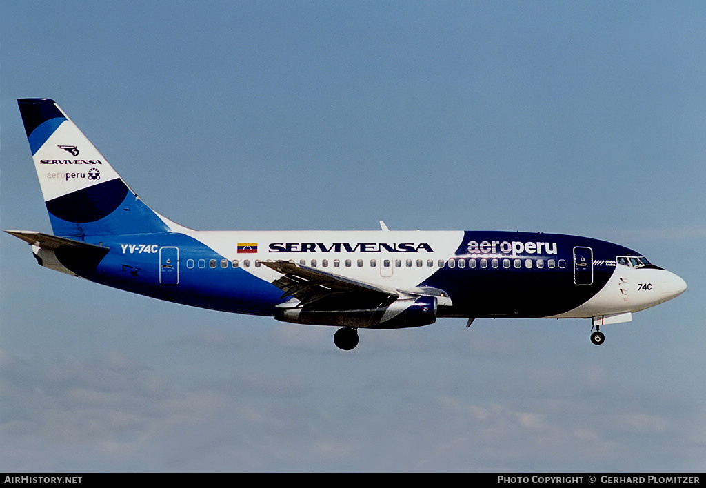 Aircraft Photo of YV-74C | Boeing 737-229/Adv | Servivensa | AirHistory.net #852704