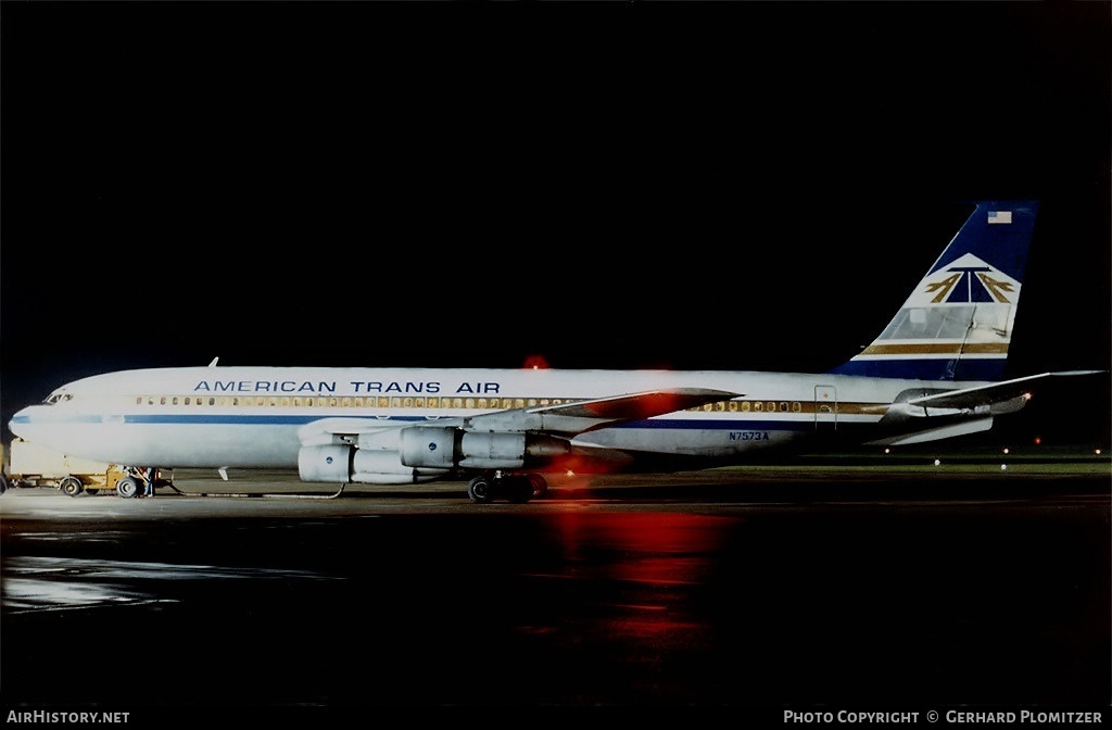 Aircraft Photo of N7573A | Boeing 707-123B | American Trans Air - ATA | AirHistory.net #852707