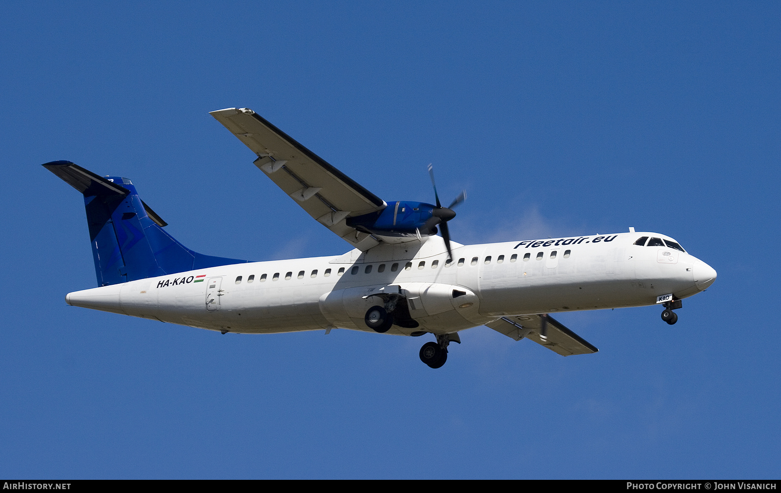 Aircraft Photo of HA-KAO | ATR ATR-72-202/F | Fleet Air | AirHistory.net #852733