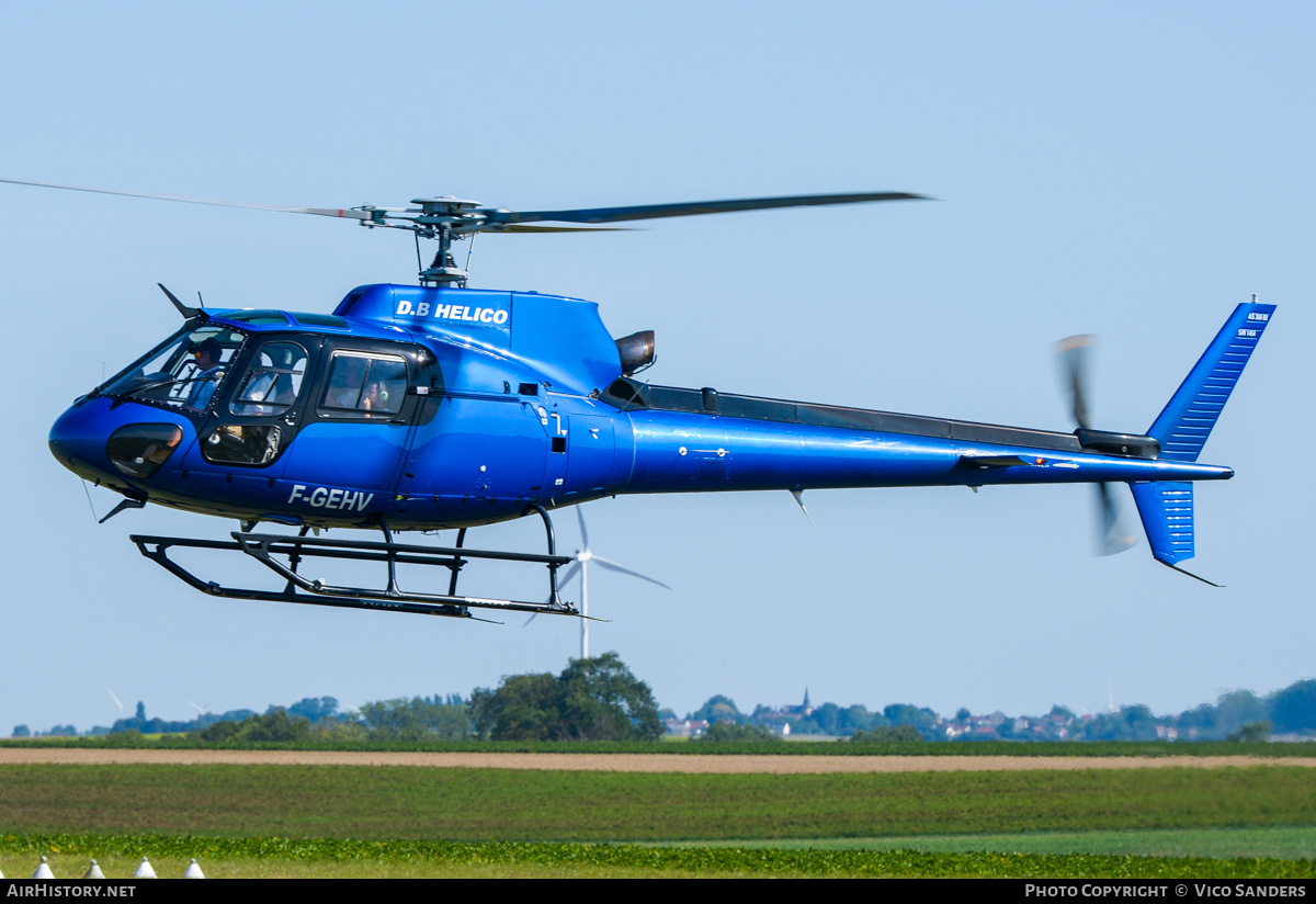 Aircraft Photo of F-GEHV | Aerospatiale AS-350BA Ecureuil | D.B Helico | AirHistory.net #852754