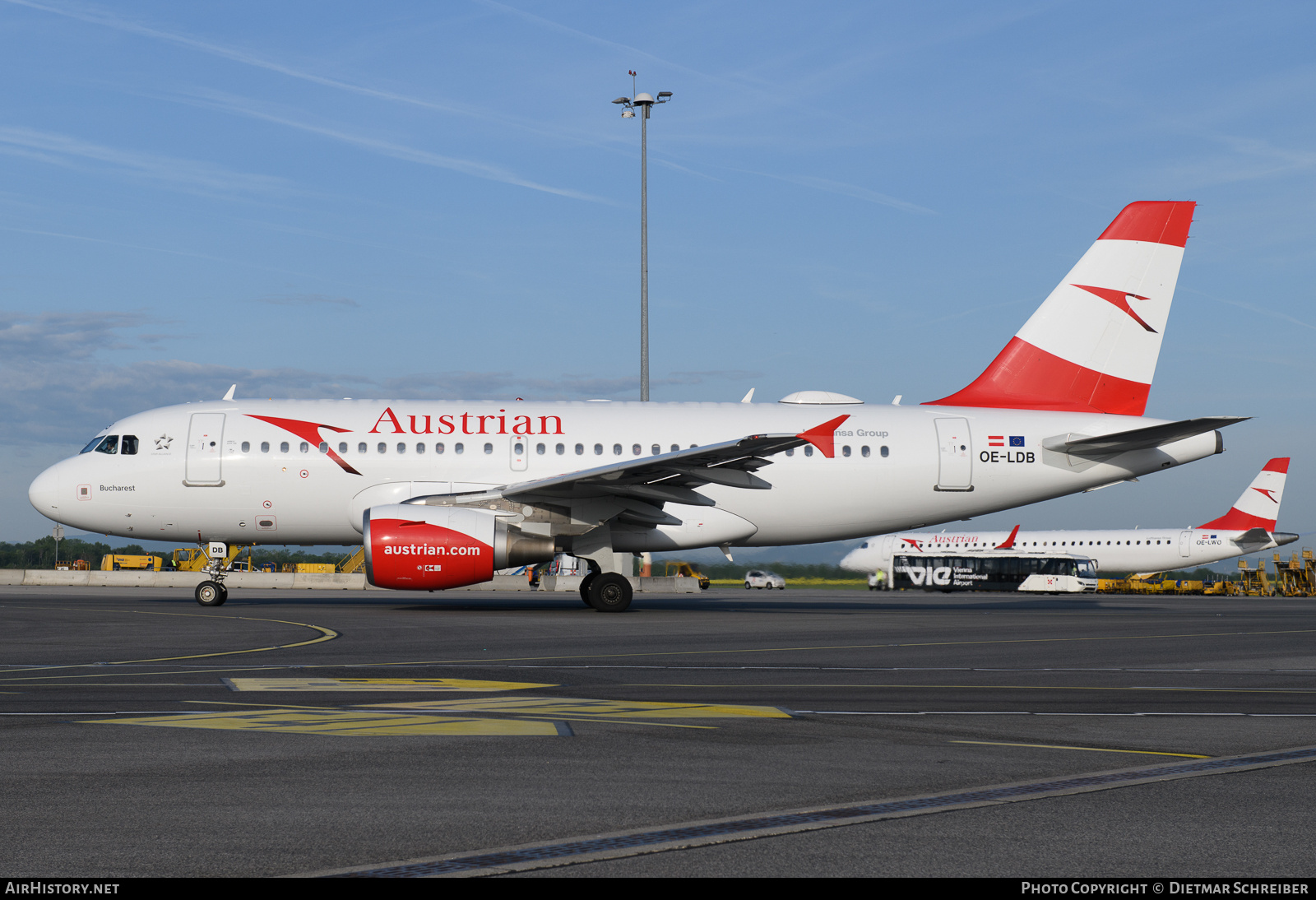 Aircraft Photo of OE-LDB | Airbus A319-112 | Austrian Airlines | AirHistory.net #852773