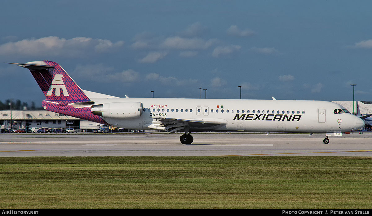 Aircraft Photo of XA-SGS | Fokker 100 (F28-0100) | Mexicana | AirHistory.net #852811