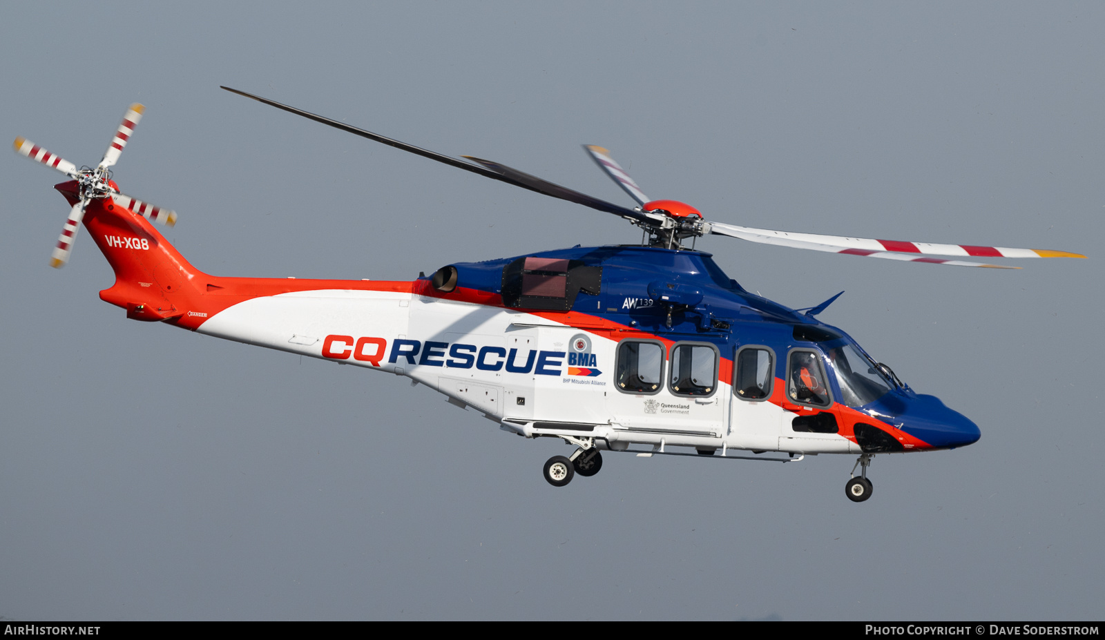 Aircraft Photo of VH-XQ8 | Leonardo AW-139 | CQ Rescue - Central Queensland Helicopter Rescue | AirHistory.net #852850