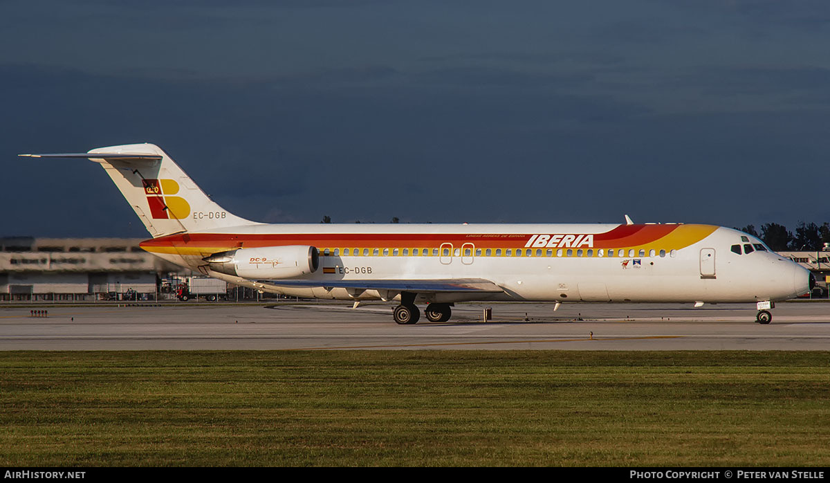 Aircraft Photo of EC-DGB | McDonnell Douglas DC-9-34 | Iberia | AirHistory.net #852904