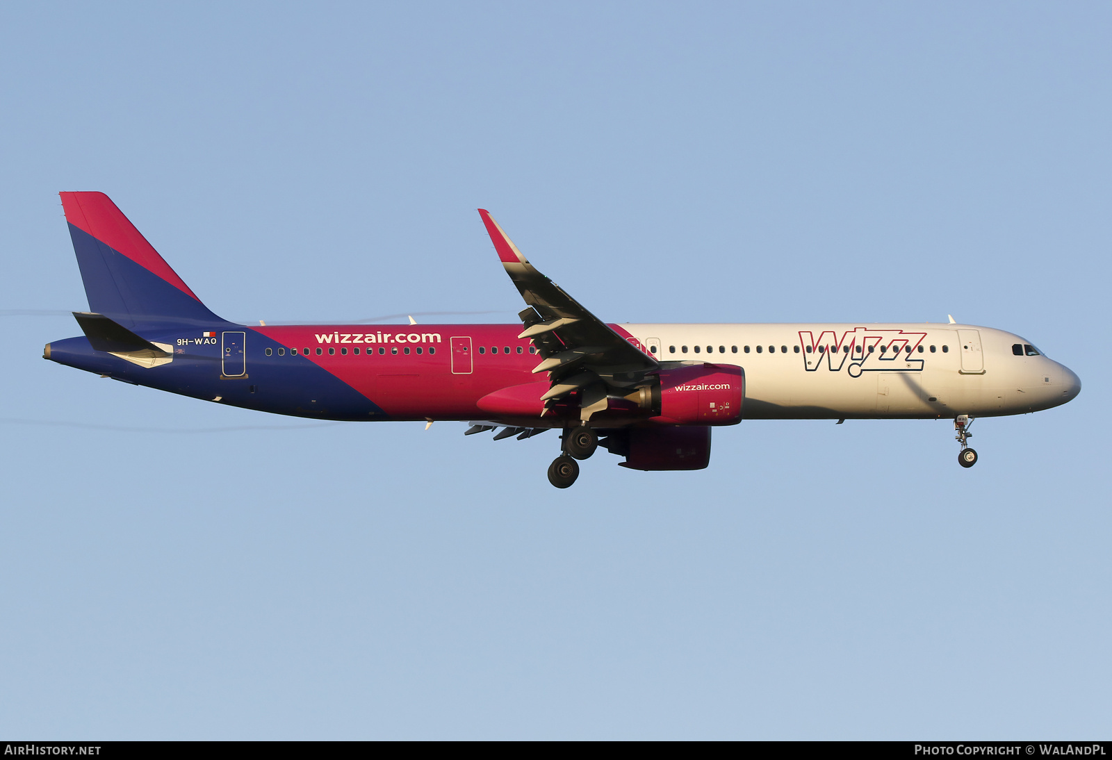 Aircraft Photo of 9H-WAO | Airbus A321-271NX | Wizz Air | AirHistory.net #852908