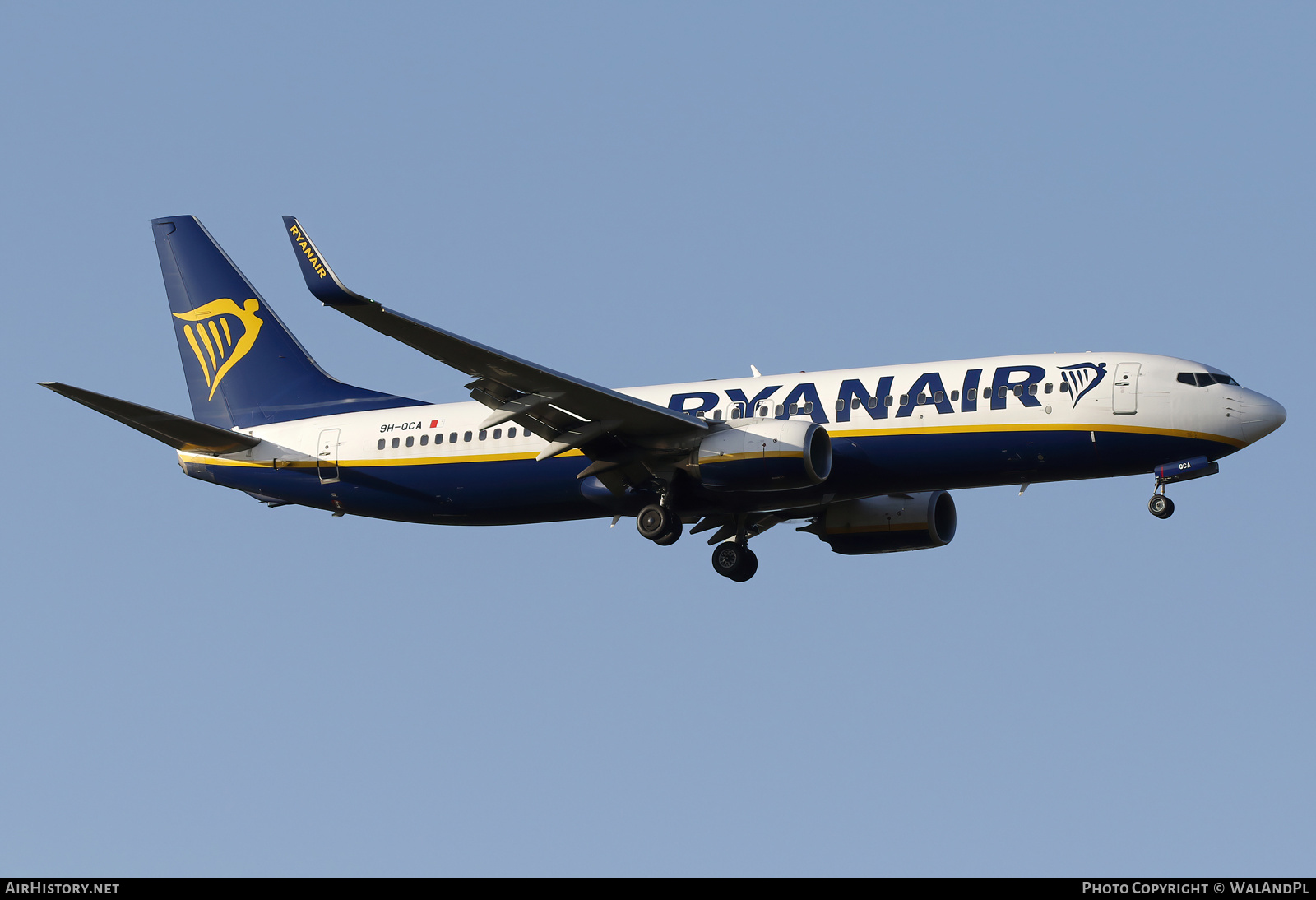 Aircraft Photo of 9H-QCA | Boeing 737-8AS | Ryanair | AirHistory.net #852956