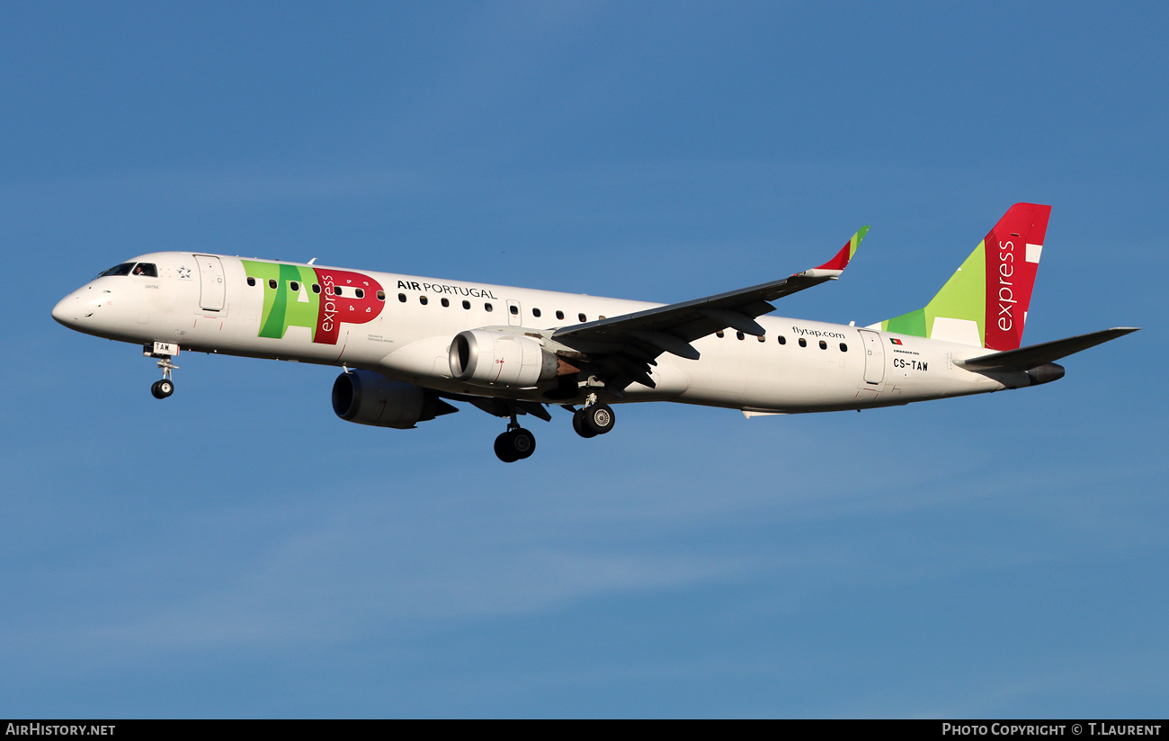 Aircraft Photo of CS-TAW | Embraer 195LR (ERJ-190-200LR) | TAP Air Portugal Express | AirHistory.net #852963