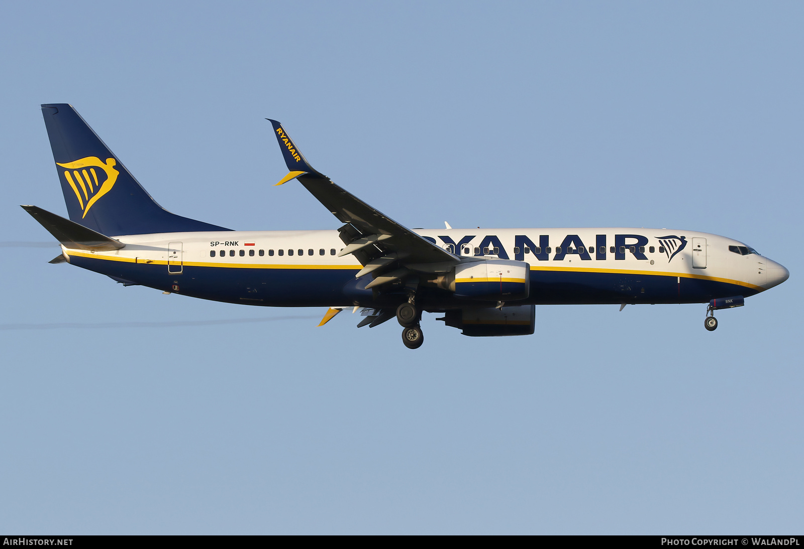 Aircraft Photo of SP-RNK | Boeing 737-8AS | Ryanair | AirHistory.net #852994