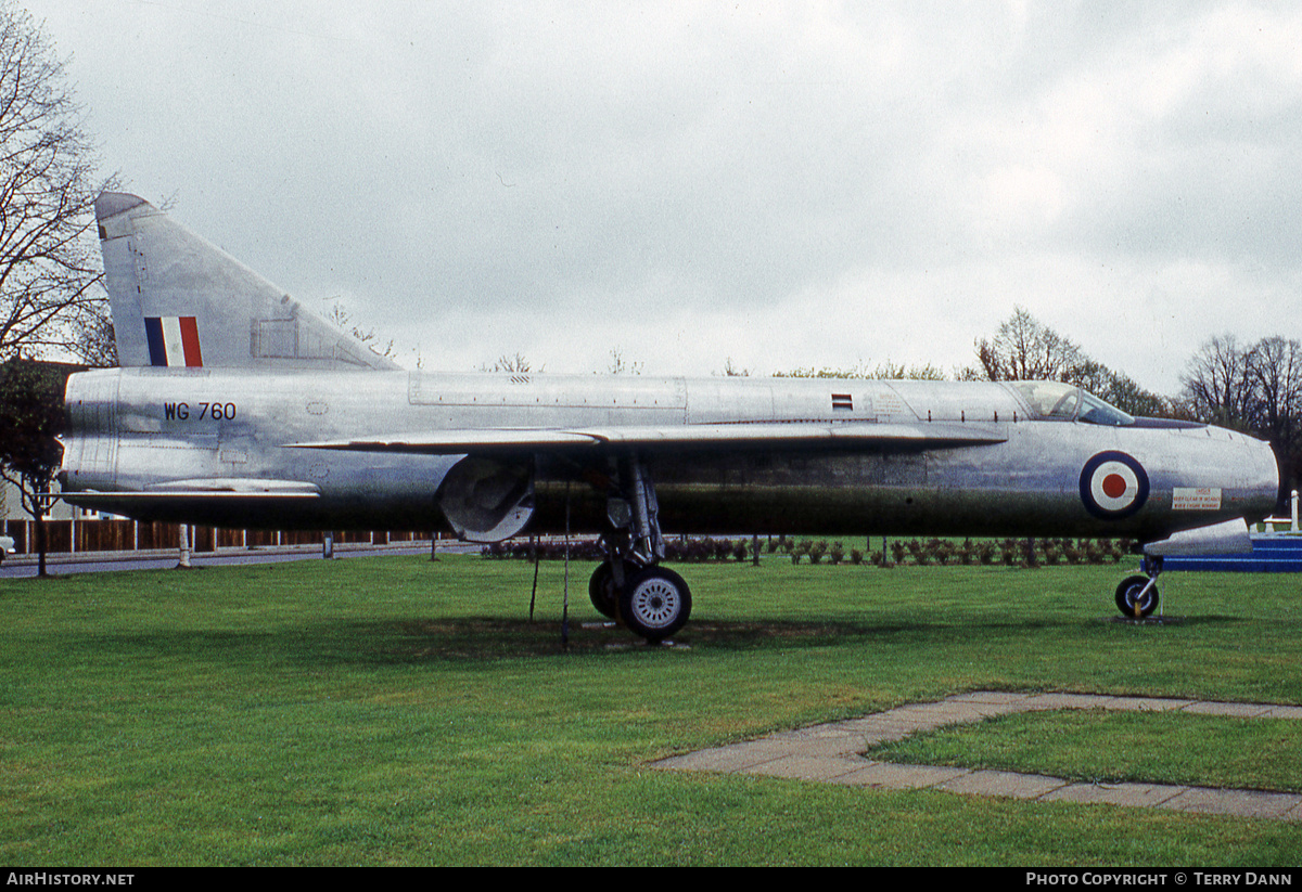 Aircraft Photo of WG760 | English Electric P.1A | UK - Air Force | AirHistory.net #853006