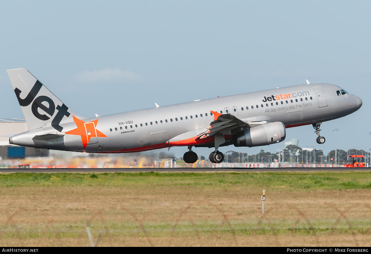 Aircraft Photo of VH-VQU | Airbus A320-232 | Jetstar Airways | AirHistory.net #853210