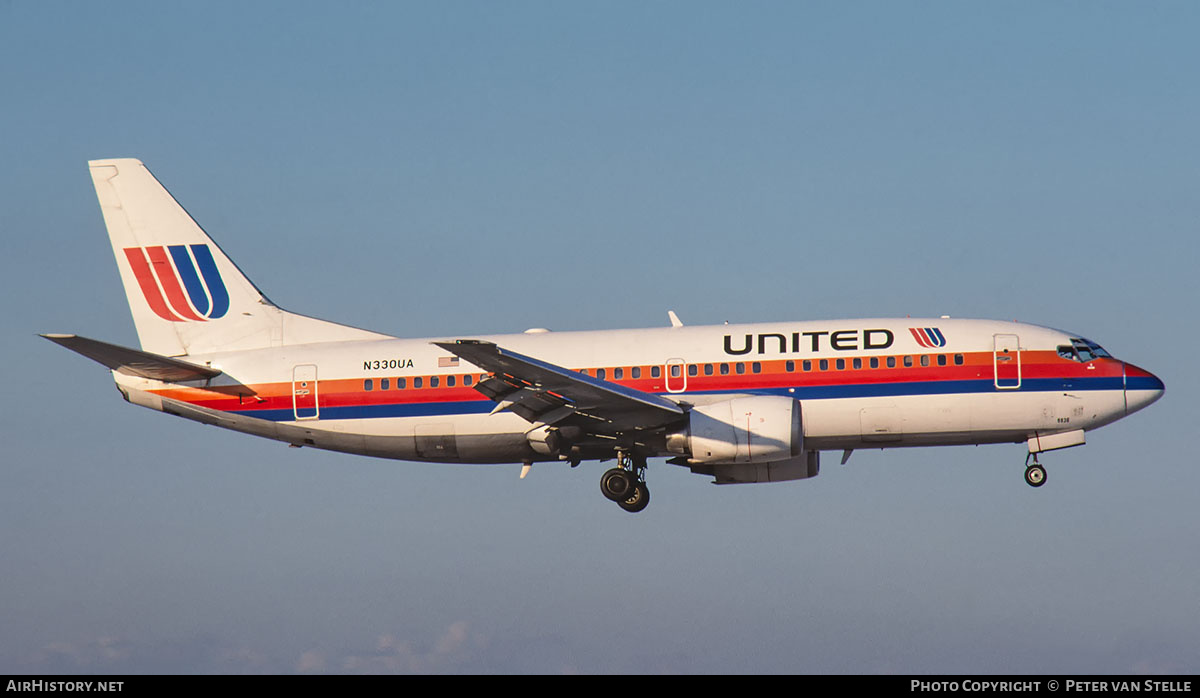 Aircraft Photo of N330UA | Boeing 737-322 | United Airlines | AirHistory.net #853264