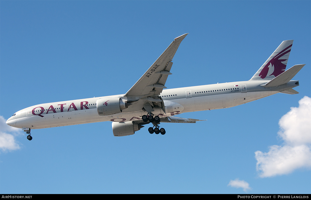 Aircraft Photo of A7-BAK | Boeing 777-3DZ/ER | Qatar Airways | AirHistory.net #853285