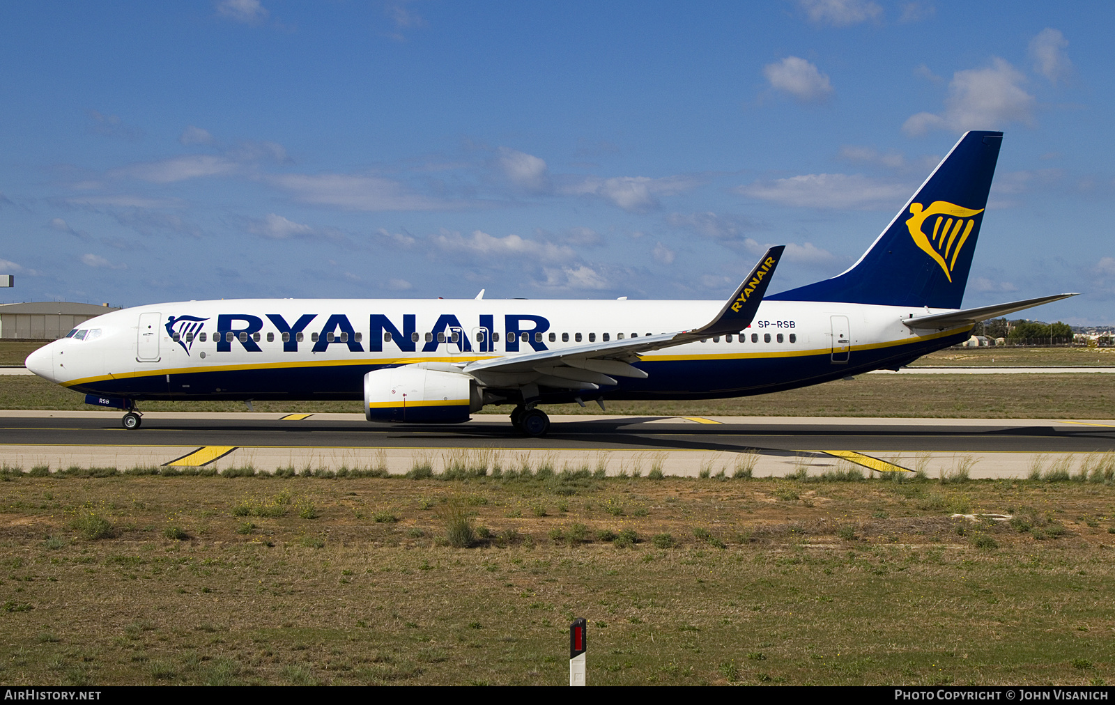 Aircraft Photo of SP-RSB | Boeing 737-8AS | Ryanair | AirHistory.net #853404