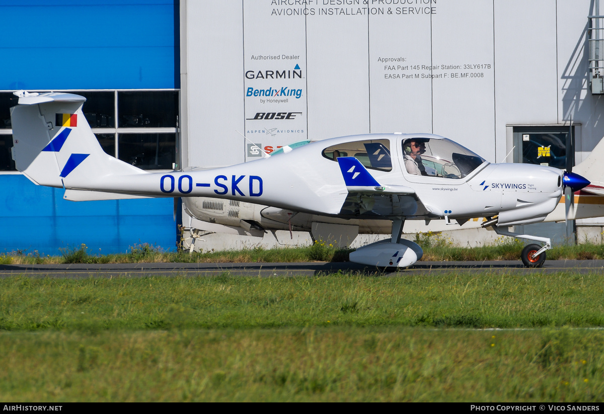 Aircraft Photo of OO-SKD | Diamond DA40 NG Diamond Star | Skywings Flight Training | AirHistory.net #853405