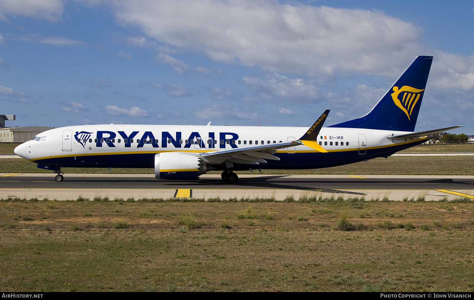 Aircraft Photo of EI-IKR | Boeing 737-8 Max 8 | Ryanair | AirHistory.net #853420