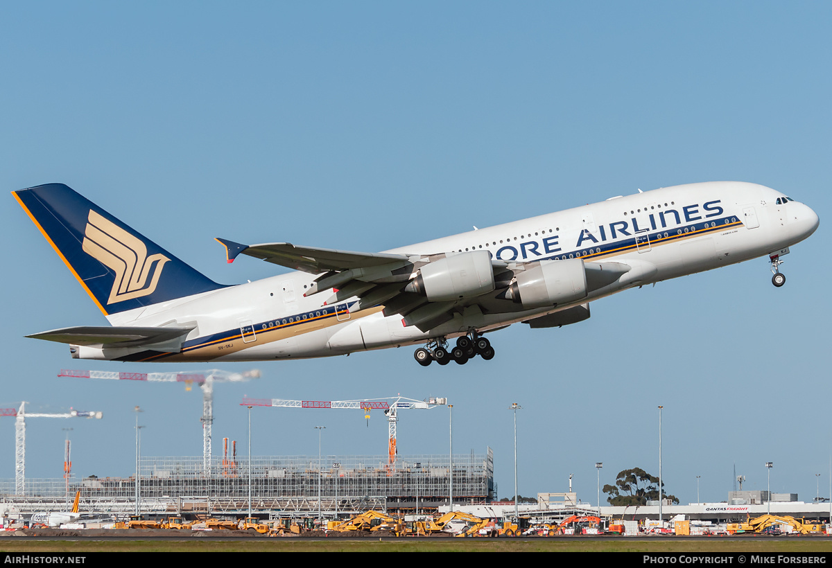 Aircraft Photo of 9V-SKJ | Airbus A380-841 | Singapore Airlines | AirHistory.net #853467