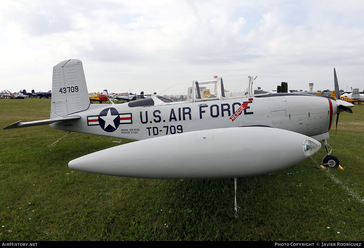 Aircraft Photo of N3799G / TD-709 | Beech 45 Mentor | USA - Air Force | AirHistory.net #853566