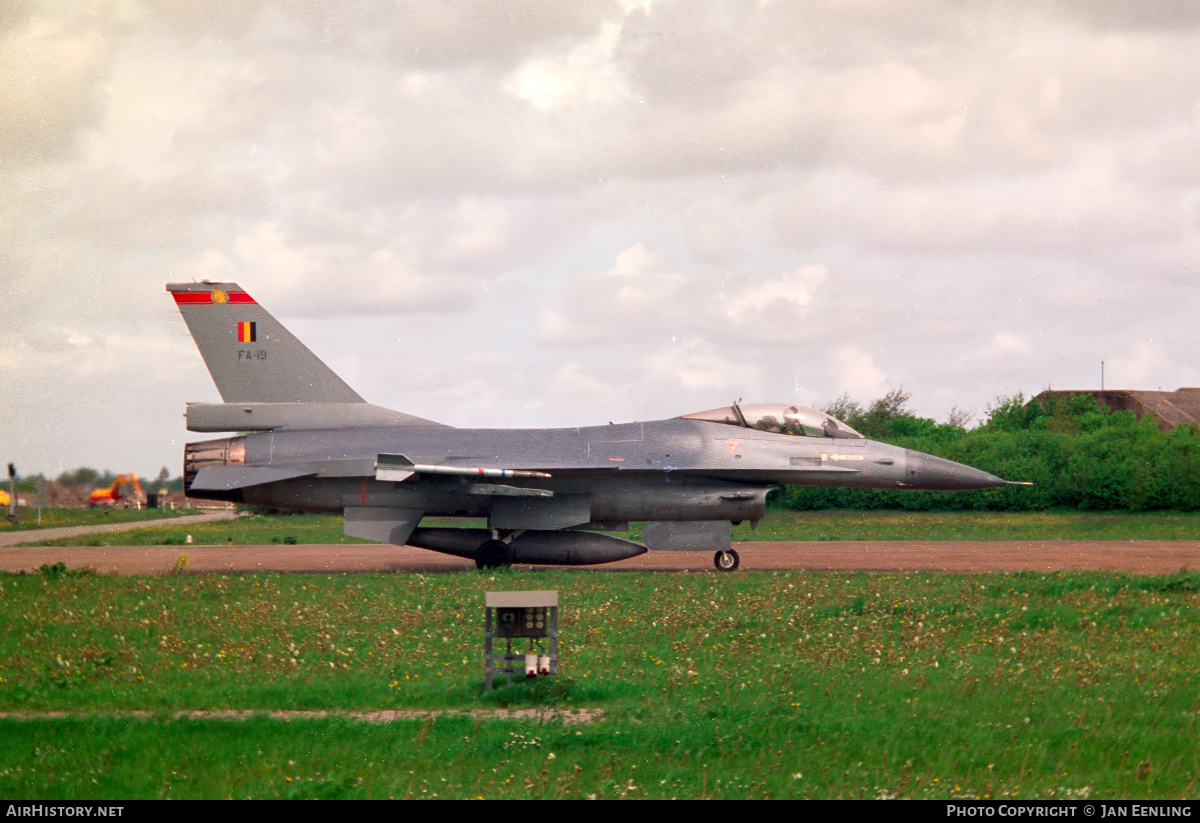 Aircraft Photo of FA-19 | General Dynamics F-16A Fighting Falcon | Belgium - Air Force | AirHistory.net #853601