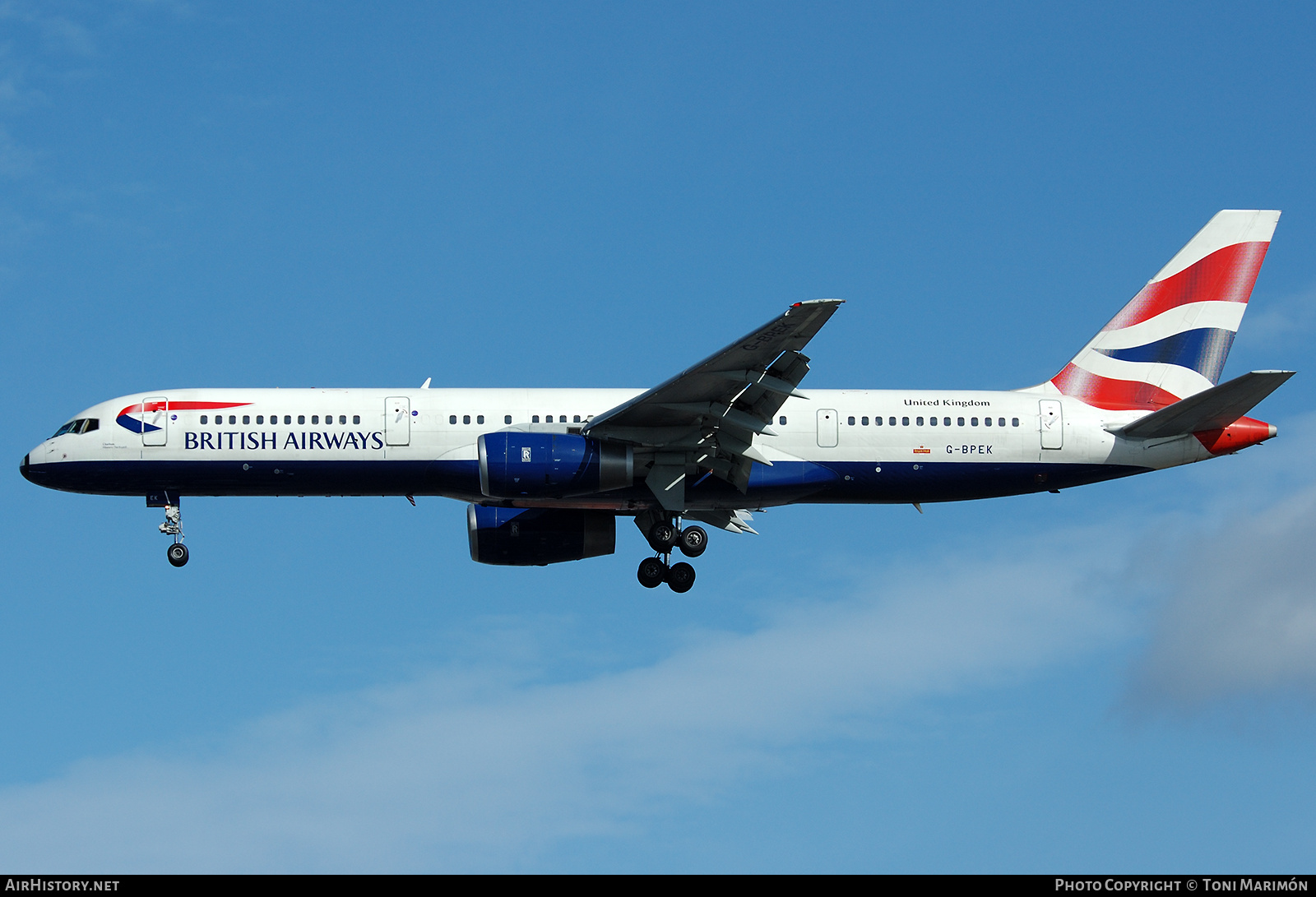 Aircraft Photo of G-BPEK | Boeing 757-236 | British Airways | AirHistory.net #853662