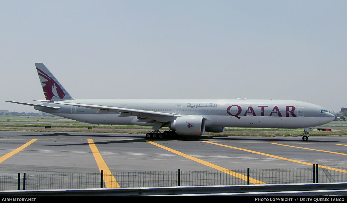 Aircraft Photo of A7-BAN | Boeing 777-3DZ/ER | Qatar Airways | AirHistory.net #853735