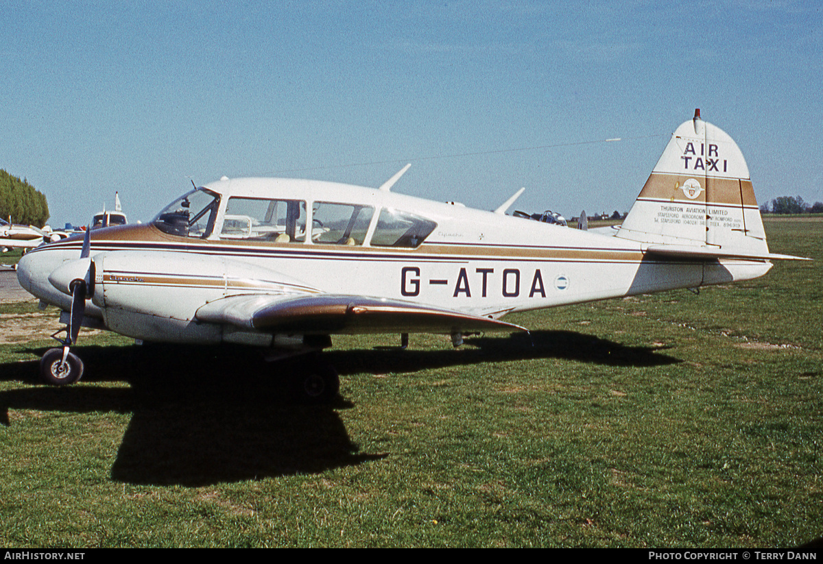 Aircraft Photo of G-ATOA | Piper PA-23-160 Apache G | Thurston Aviation | AirHistory.net #853802
