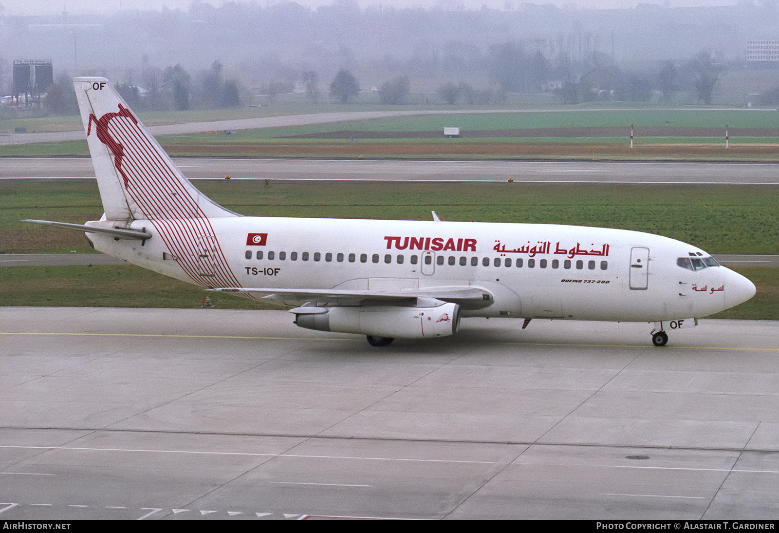 Aircraft Photo of TS-IOF | Boeing 737-2H3/Adv | Tunisair | AirHistory.net #853843